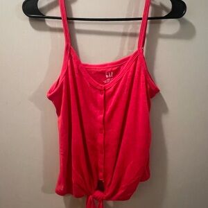 GAP Women’s Tie Front Tank Top